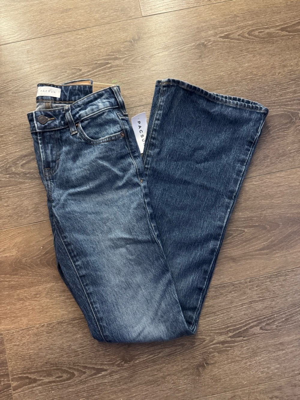 Pacsun Women's Jade Low Rise Bootcut
Jeans Stretch Dark Blue